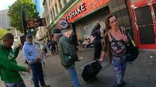 raw footage of 3rd Ave & Pike St in Seattle