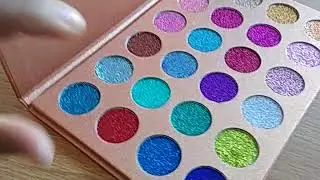 Unboxing,first impressions,swatch,jolie cosmetics,bomb dot comb palette