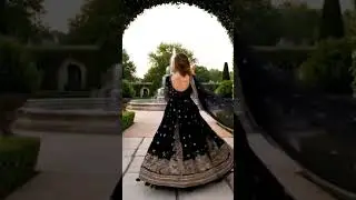 black long maxi with beautiful embroidery #viral #todayfeshion #wedding #1mfashion #elegantoutfits