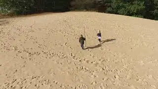 zandverstuiving bij t'harde gefilmd met de dji inspire 1