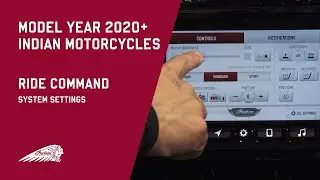 Model Year 2020+ Indian Motorcycle | RIDE COMMAND System Settings