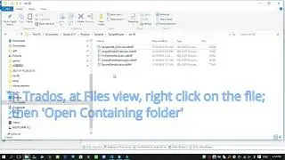 Pre-translate Trados  sdlxliff files using GT4T