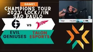 Sen Tarik Reaction EVIL GENIUSES  vs TALON ESPORTS GAME1 VCT 2023 LOCK//IN São Paulo #valorant