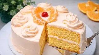 Easy Orange Cake Recipe | Super, Soft, Moist & Full Of Orange Flavor!