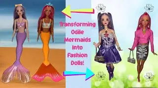 Turning Barbie Odile Mermaids Into High Fashion Collector Dolls!