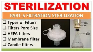 STERILIZATION | PART-5 | FILTRATION STERILIZATION | TYPES OF FILTER | MEMBRANE FILTER | HEPA FILTER
