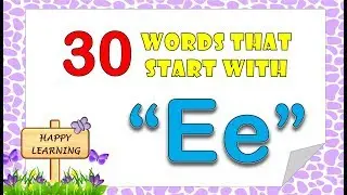 Words that start with  E - Vocabulary
