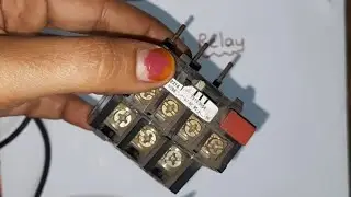 Thermal overload relay // bimetallic strip // over current protection of a motor // telugu