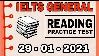 GENERAL IELTS READING PRACTICE TEST | V2 IELTS | 29 - 01 - 2024