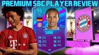 WEAK FOOT UPGRADE! 96 PREMIUM SBC LEROY SANE PLAYER REVIEW! FIFA 20 ULTIMATE TEAM