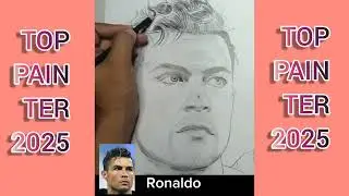 Real pencil drawing Cristeano  Ronaldo