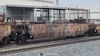 8/16/25 Pre: WB UP baretable with DTTX 560082 at Mission Mill Rd