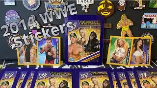 WWE A-Z sticker packs x10 opened! 2014 era - rookie stickers?!?
