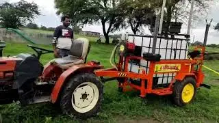 Mini tractor sprayer