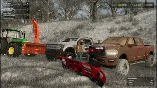 Buying land, clearing snow and building a dream cabin part 1 - (FS25 RP)