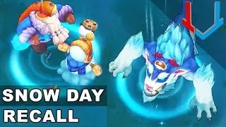 All Snow Day Skins - RECALL Animations (League of Legends)