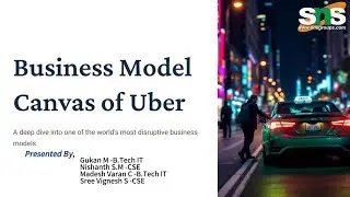 Business Model Canvas Of Uber.Presented by our team at SNS INSTITUTION 🚴🚴