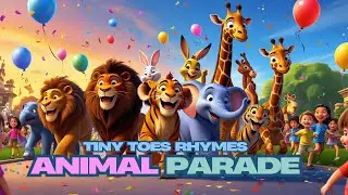 Animal Parade | @tinytoesrhymes Nursery Rhymes & Songs for Kids #nurseryrhymes #animation #cartoon