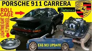1986 Porsche 911 3.2 Lightweight Flywheel and ROLLCAGE! And E46 M3 UPDATE!