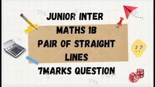 | INTERMEDIATE(IPE) #IMPQUES #INTERMATHS #PAIROFSTRAIGHTLINES #7MARKS #IPEMATHS #1B #JUNIORINTER