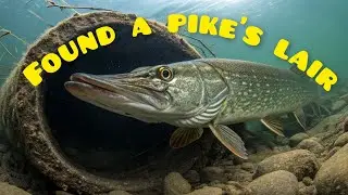 Crazy pike bite in one hole!
