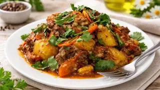 The Most Budget-Friendly & Hearty Meal Ever! Lazy Stewed Meat with Potatoes & Veggies