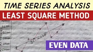 TIME SERIES ANALYSIS LEAST SQUARE METHOD EVEN DATA#ROYGEOGRAPHY#