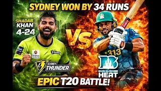 BBL SYDNEY THUNDERS VS Brisbane Heat | Shahdab Khan | Review & Analysis | CricRiz
