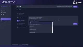 Alpha HQ Minting Bot Demo