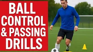 Professional Passing Drills Soccer | Improve Ball Control with Cones | Ball Control & Passing Drills