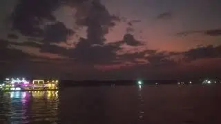 The view of evening between Dala Township and Yangon
