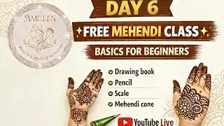 FREE Mehendi Class Day 6 | Improve Practice & Design Flow | Step-by-Step #mehendi #freemehendiclass 