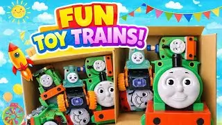 Toy Trains in a Box 🚂😄 | Funny Train Toys | Kids Fun