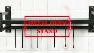Livzing Wall Mount Microwave Oven Rack - Metal Holder Storage Stand -  Utensils Dish Shelf Organizer