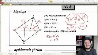 02 GEOMETRİ bölüm 2 Açıortay, Ağırlık merkezi, Benzerlik, Alan, Geometrinin Temelini Atıyoruz