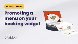 How to promote your restaurant menu online on your booking widget