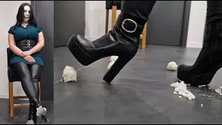 Crushing With Platform High Heel Boots!