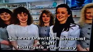 Amcal Pharmacy Julianne Drewitt Greg Perry 1990s Tasmanian TV Ad Old Australian Commercial