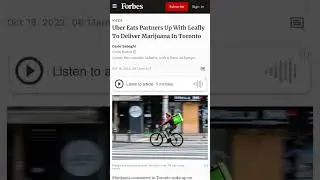 Uber Eats Delivering Weed