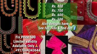 50+ designer blouse designs just in Rs. 500 | Maggam Work designer blouse |ari work designer blouse