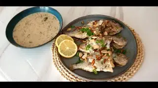 سمكة حرة طرابلسية مع صلصة الطحينة