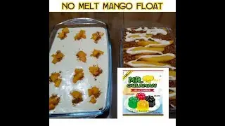 No Melt Mango Float using Mr Gulaman.