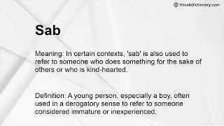 Sab Meaning