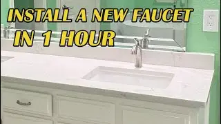 Bathroom Faucet and drain pipes installed in 1 hour