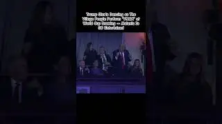 Trump does YMCA Dance as Village People sang at World Cup Drawing. Melania is so happy #funnyvideo