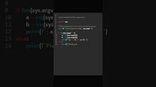 Easiest way to get command line arguments in python