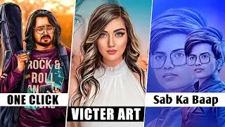 Create Victor Art Image Just One Click || 3D Cartoon Photo Editing In Mobile AI Avatar Photo Editing