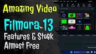 Filmora 13 All New Features & Stock - Almost Free Review with AI Features & New Free Stock