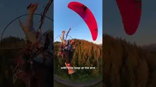 I showed off for a cop car. #paragliding #paramotoring