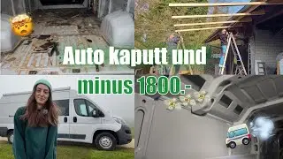 Boden rausreissen, Unterstand bauen und der erste Großeinkauf ist gemacht🚐💸🪚